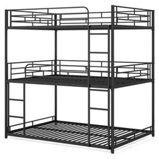 Metal Triple Bunk Bed Double