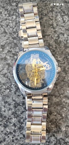Men skeleton dial analogue - men's,