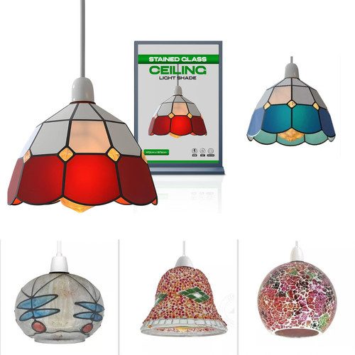 Tiffany style retro stained - retro,