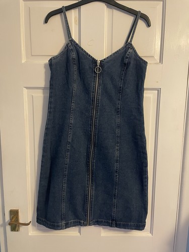 Blue denim jean dress - blue,