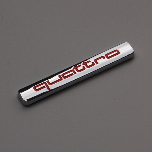 1pcs quattro badge chrome - 1pcs,