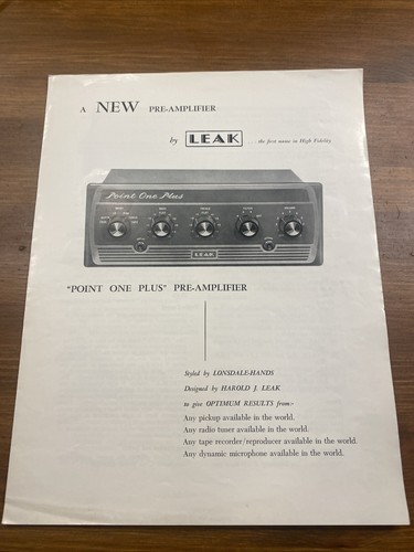 Leak pre amplifier point - leak,