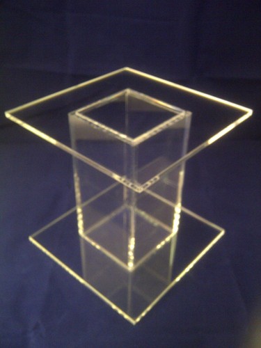 Square perspex acrylic cake - square,