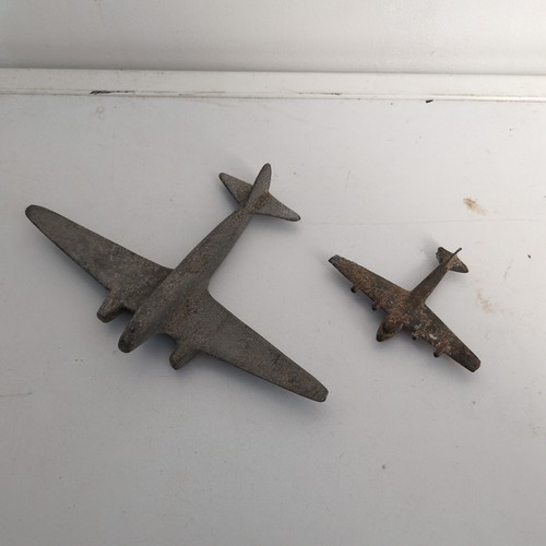 Vintage metal airplane toys - toys, x2