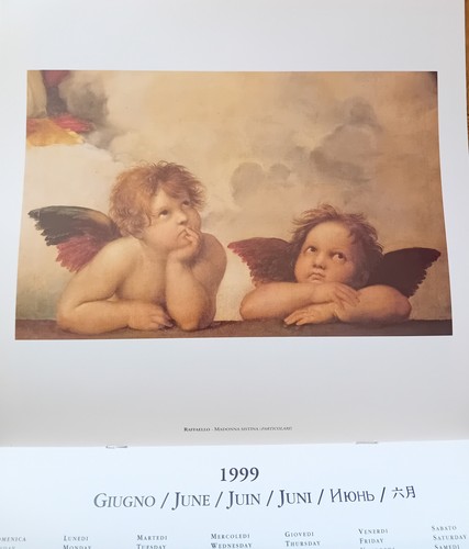 Vintage calendar fairies - calendar,