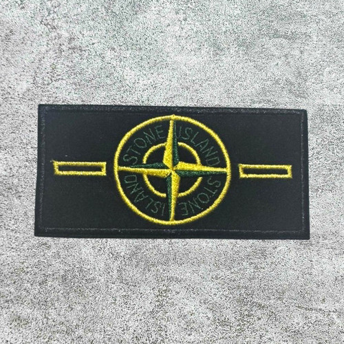 Stone island badge embroidered - badge,
