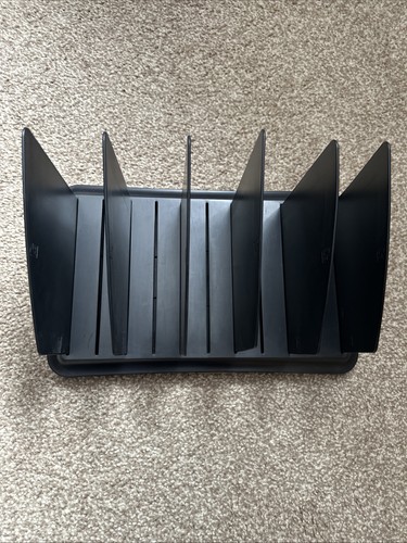 Black plastic rack organiser - black,