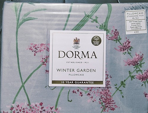 Dorma winter garden pillowcase - winter,