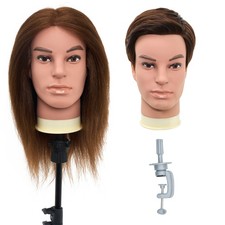 12" 100% Real Hair Men Male