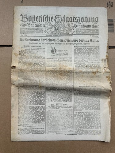 Old bavarian state newspaper - old,