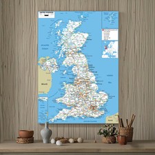 A0 A1 A2 A3 Map of The UK