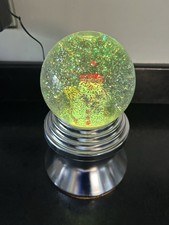 Brand New Vintage Snowman Snow Globe /motion Lamp Changes To Four Colours.