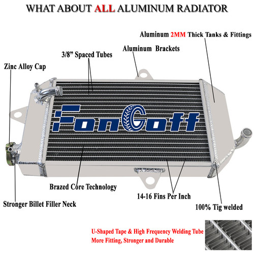 Rows aluminium radiator - rows,