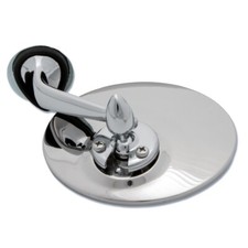 LUCAS 406 TYPE WING DOOR MIRROR CONVEX GLASS LEFT HAND CHROME FAST POST