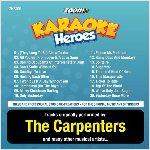 Carpenters karaoke cdg disc - carpenters,