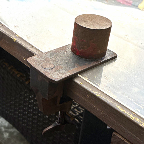 Vintage clamp mini anvil - on,
