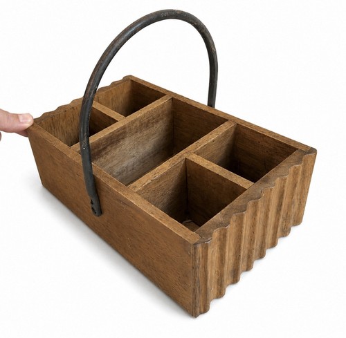 Wooden trug caddy with - trug,