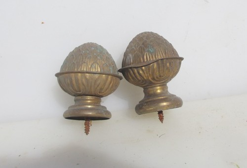 Victorian brass curtain - brass, pole