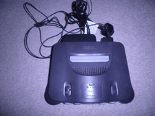 nintendo 64 n64 - console unit with power , rf lead and internal memory - tested