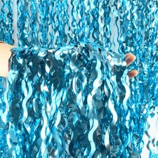 Wavy tinsel foil fringe - tinsel,