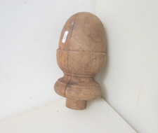 Vintage Wooden Finial Staircase Bannister End Top Wood Old Knob Acorn Antique