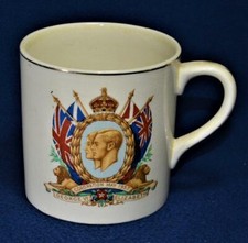 Vintage BCM NELSON Ware England 1937 Coronation GEORG VI & QUEEN ELIZABETH Mug