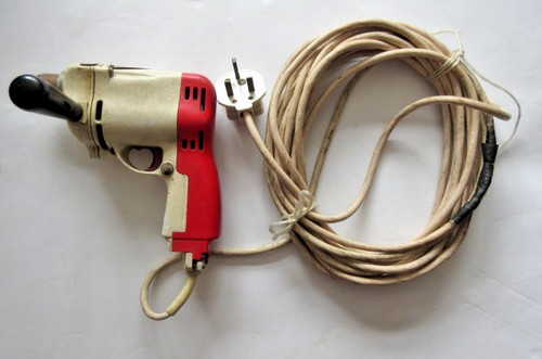 Vintage wolf drill and - drill, over