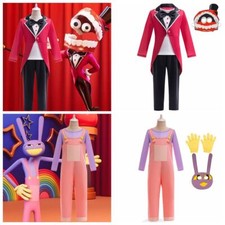 THE AMAZING DIGITAL CIRCUS Kids Cosplay Costume Party Fancy Dress Kids Outfit -