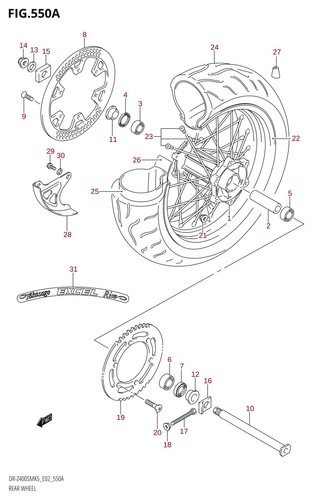 Suzuki genuine nut z450 - suzuki,