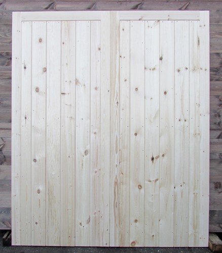 Wooden garage doors - wooden, heavy