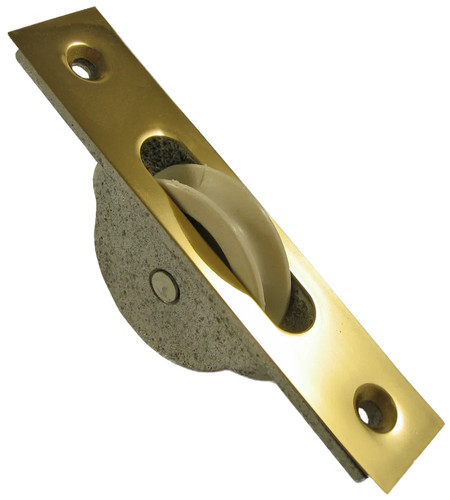 Sash window pulley with brass - window,