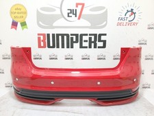 FORD FOCUS ST 2015 - 2018 GENUINE REAR BUMPER WITH LOWER TRIMS & BOTH REFLECTORS
