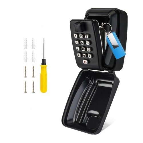 Wall mounted key safe box - mounted,