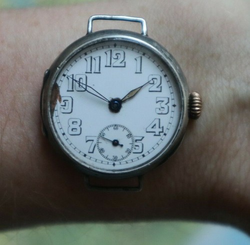 Antique rolex military silver - rolex,