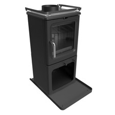 Saltfire Peanut 3 Marine Tall Wood Burning Stove Log Burner Defra Eco 4.7kw