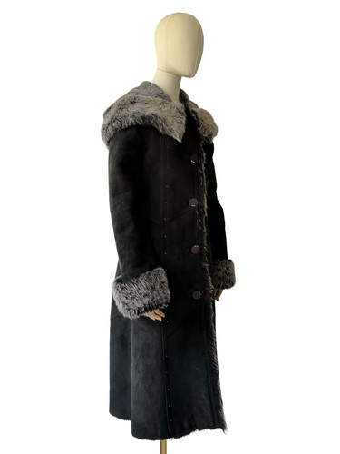 Vintage real sheepskin coat - vintage,