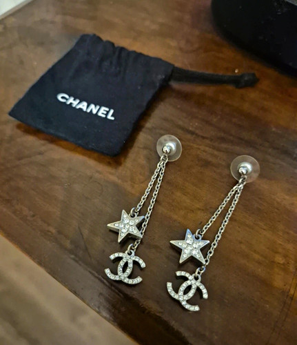 Chanel vintage silver crystal - chanel,
