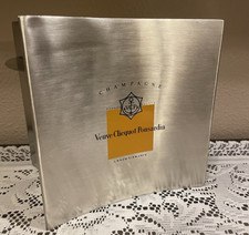 Veuve Clicquot Ponsardin Reims France Stainless St Metal Ice Bucket Rare Shape