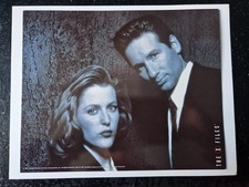 X FILES Large Card postcard photo Fox 1997 Mulder and Scully