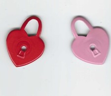 RED & PINK HEART SCRAPBOOKING EYELETS EYELET OUTLET APPROX  10 PCS