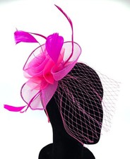 Ladies Aliceband Feather Fascinator Weddings Races Royal Ascot Headband
