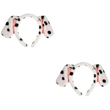  2 Pack Dalmation Dog Headband Ears Costume Accessories Puppy Cosplay