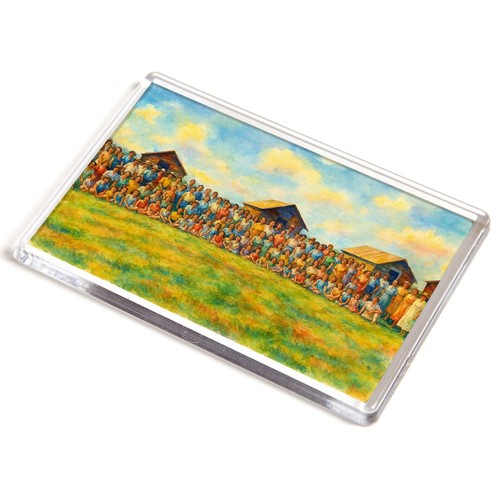 Jumbo magnet happy campers - magnet,