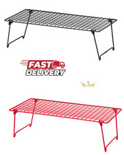 IKEA GREJIG Foldable Shoe Rack Stackable Metal Shelf 2 Color Grey/Red 58x27x17cm