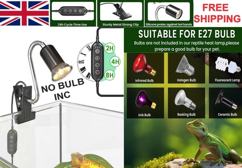 Clip dimmable timed reptile - on,