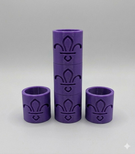Purple scout woggle - 5,