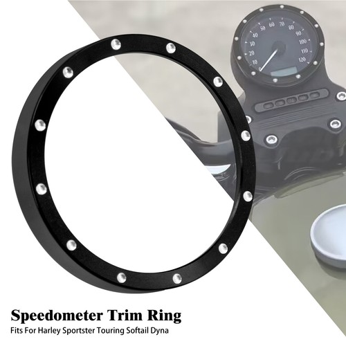 Black speedometer gauge bezel - gauge,