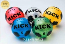 BRAND NEW PLASTIC FOOTBALL 10" FLAT UN-INFLATABLE - Multi Quantity Kick