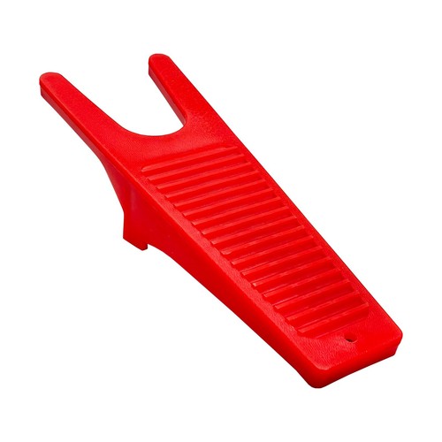 Red plastic boot - boot, jack