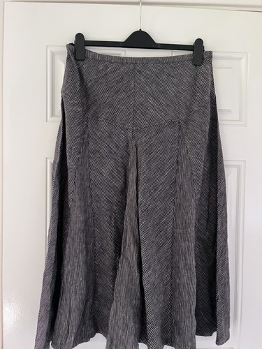 Hobbs linen gored midi skirt - ,